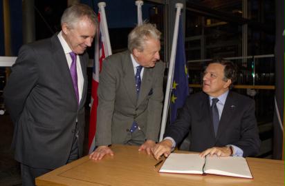President of the European Commission José Manuel Barroso attended an evening function at the Senedd