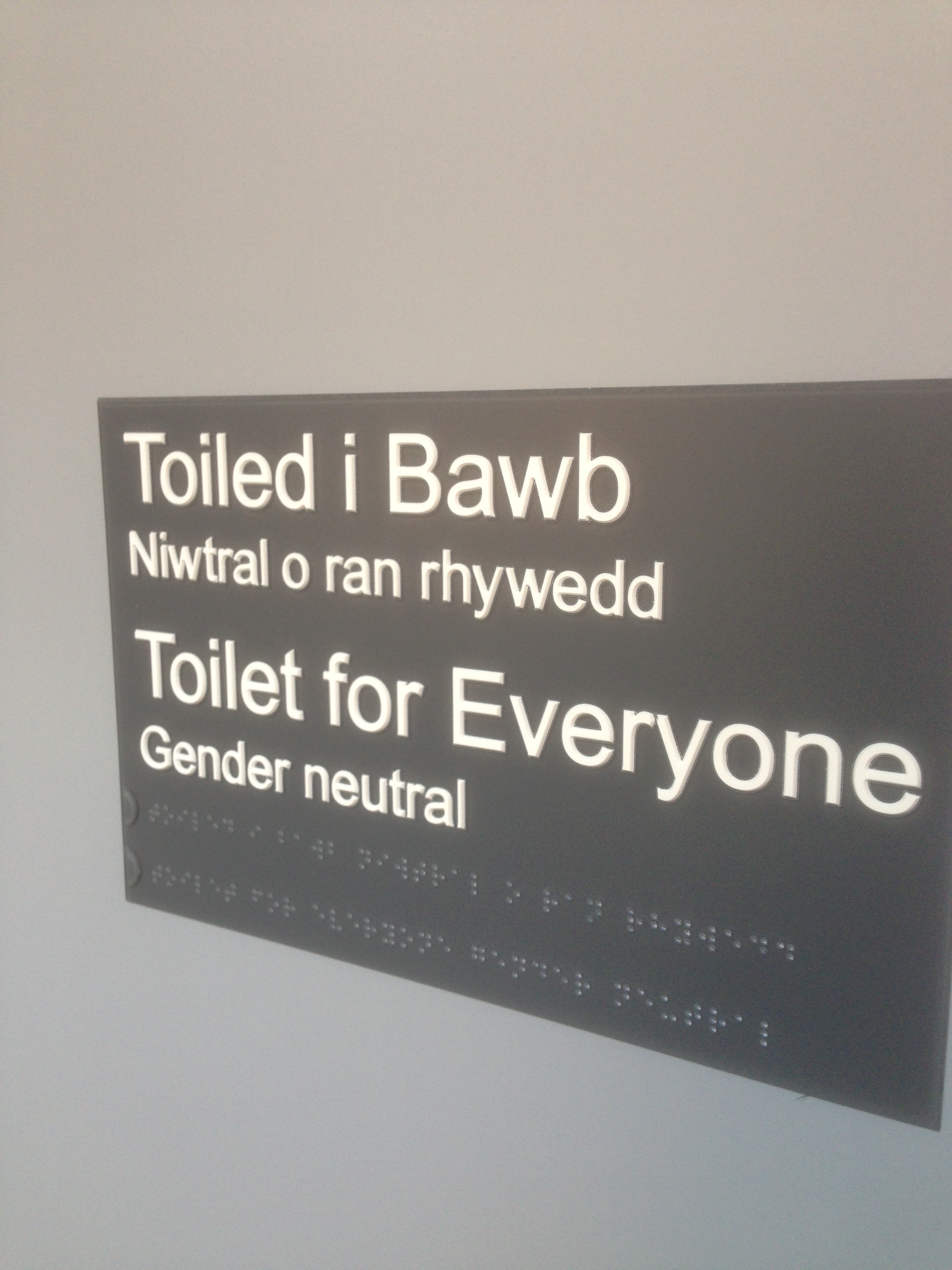 Image of gender neutral toilet sign
