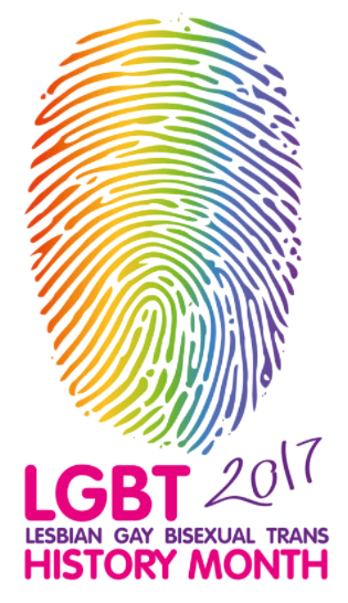 logo for LGBT History Month 2017