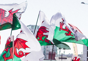 Welsh flags