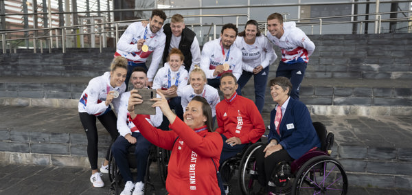 Tokyo 2020 Olympians and Paralympians at the Senedd