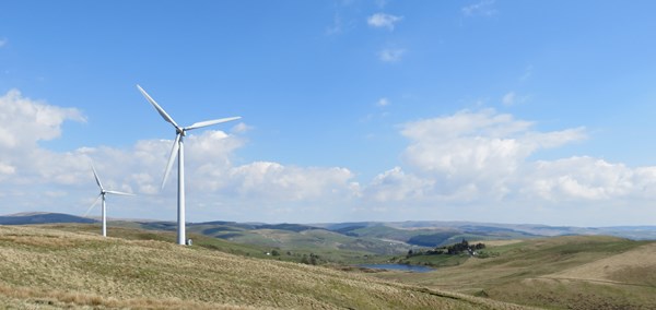 Wind Farm Mountains