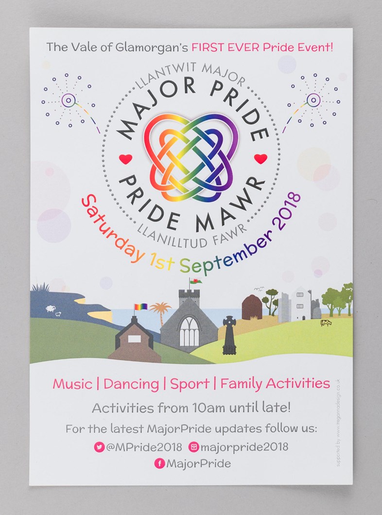 Flyer for Llantwit Major Pride
