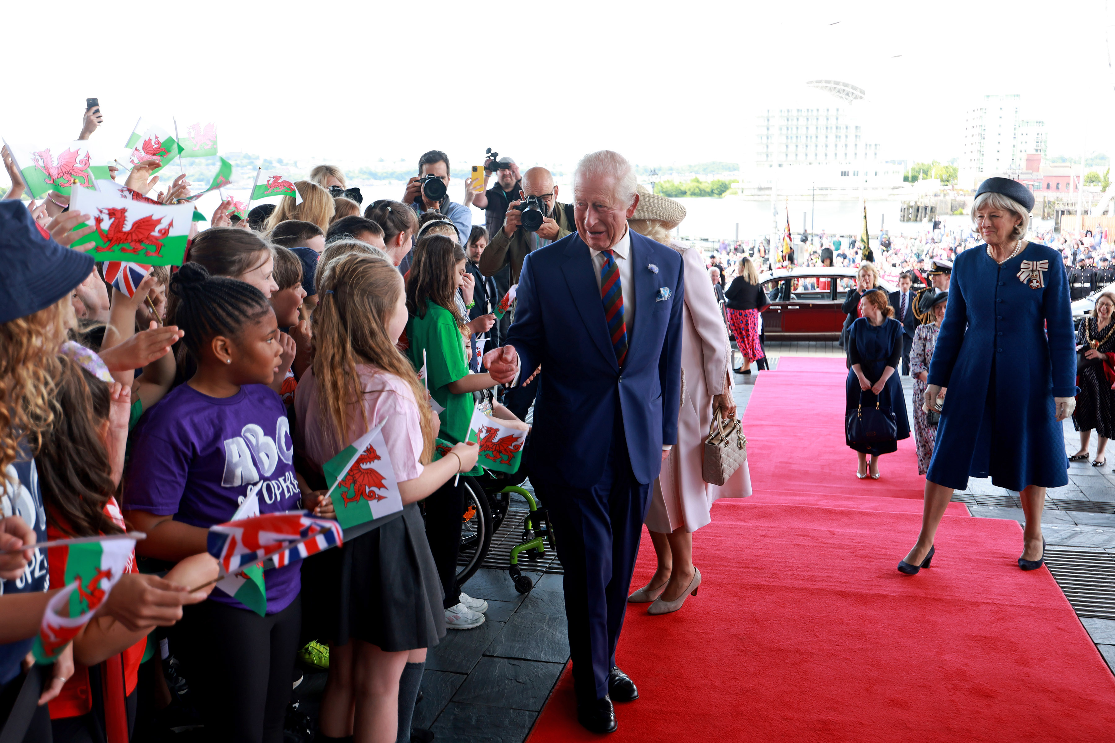 The King visits the Senedd to mark 25 years of devolution
