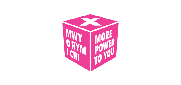 A pink ballot box with the words 'More Power To You' written on the side.