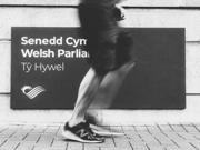 Greyscale legs by Ty Hywel sign