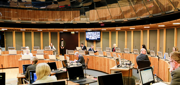 The Senedd chamber