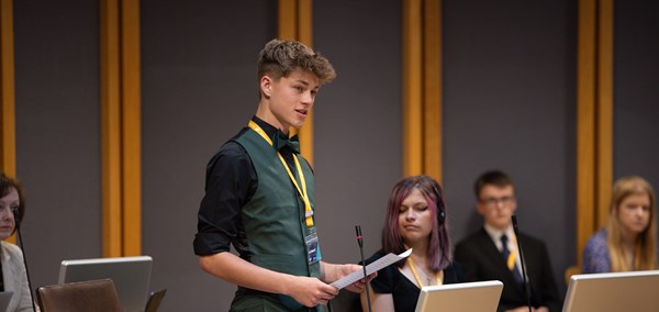 Ollie Mallin, Member of the Welsh Youth Parliament