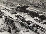 Hawker Hectors of 614 Squadron over Cathays Park in Cardiff in May 1939. Visible below are the Royal Welsh college of Music and Drama, The Temple of Peace and one of the buildings which now houses the Welsh Government.