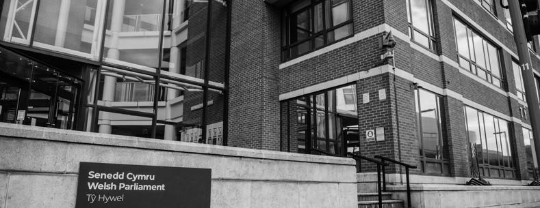 Ty Hywel office building in Cardiff Bay