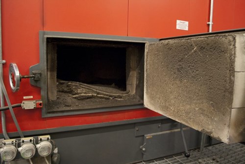 Image of the biomass boiler