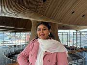 A photo of Sarra Ibrahim at the Senedd 
