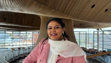 A photo of Sarra Ibrahim at the Senedd 