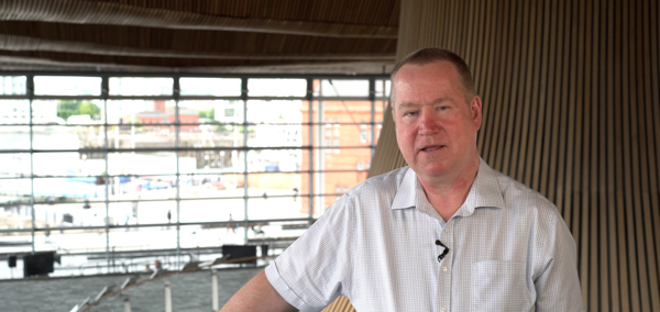 Neil Evans at the Senedd